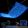 Светодиодный занавес Rich LED 2*6 м, влагозащитный колпачок, синий, черный провод, арт. RL-C2*6-CB/B