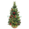 Ель настольная Эвридей 60 см., на батарейках, 35 тёплых белых LED-огней, National Tree Company, арт. 31TPC24B/ED-303-24-B
