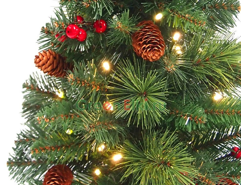 Ель настольная Эвридей 60 см., на батарейках, 35 тёплых белых LED-огней, National Tree Company, арт. 31TPC24B/ED-303-24-B