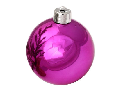 Пластиковый шар 200 мм., фуксия, глянцевый, арт. 1135116