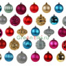 Набор пластиковых шаров Новогодний Кутюрье, коллекция Гламурное попурри, 60-70 мм., 60 шт., Kaemingk, арт. 167772