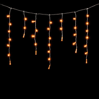 Светодиодная гирлянда Бахрома с колпачком, 4,9х0,5 м., прозр. пр., желтый, LaitCom, арт. PIL189CAP-10-2Y 02-301