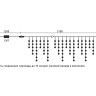 Электрогирлянда Бахрома, 3,1х0,5 м., прозр. пр., мульти, LaitCom, арт. PIL150-10-2M 02-047