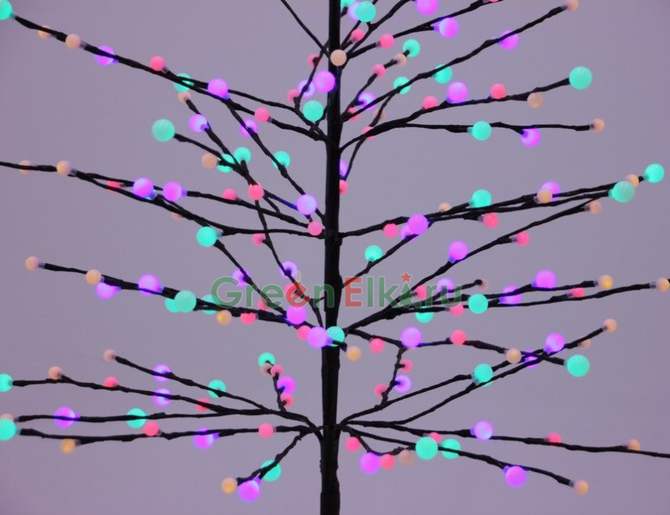 Светодиодное дерево Волшебная Вишня 180 см, 240 цветных/тёплых белых LED-огней, арт. 492645