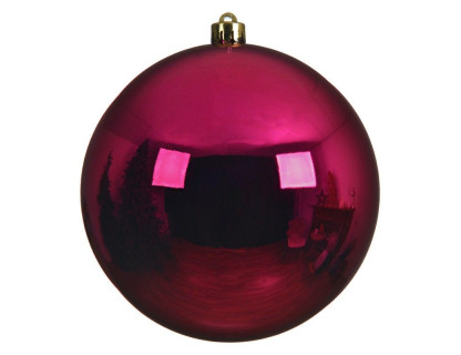 Пластиковый шар 200 мм., фуксия, глянцевый, арт. 022432