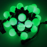 Светодиодная гирлянда большие шарики Rich LED 5 м, 20 шариков, 220 В, соединяемая, зеленая, черный провод, арт. RL-S5-20C-40B-B/G