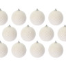 Набор пластиковых шаров Волшебная сеть 80 мм, белый, 12 шт, Koopman International, арт. 176949