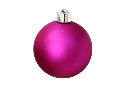 Пластиковый шар 200 мм., фуксия, матовый, арт. 1135117