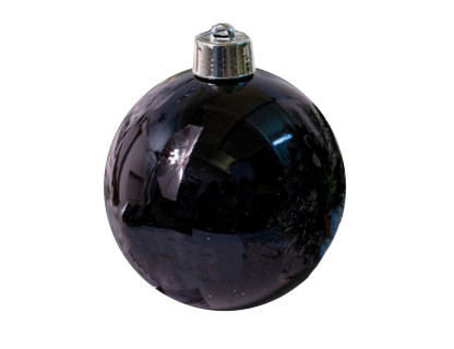 Пластиковый шар 200 мм., черный, глянцевый, арт. 1135157