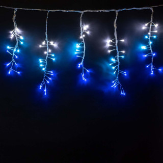 Электрогирлянда Бахрома бегущий огонь, 1.75х0.4 м., бело голубой, LaitCom, арт. ESI160-SH10-1WB 10-004