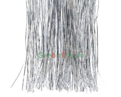 Дождик елочный Новогодний водопад 50*40 см., серебро, Kaemingk, арт. 431531