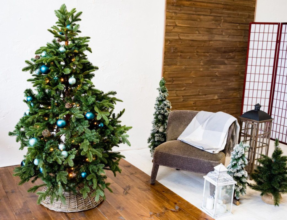 Корзина для елки Виллаж, натурально бежевая, 62х18 см., National Tree Company, арт. 31HROAG62