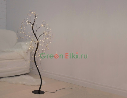 Светодиодное дерево Грациозная Ива 100 см, 180 тёплых белых LED-огней, арт. 860-43