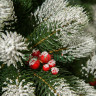Искусственная ель Русская Императрица Снежная с ягодами 210 см., 100% литые ветки арт. РИСН-210