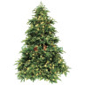 Искусственная светодиодная ель Нормандия, зелёная, тепло белые 400 LED лампы, 2,15 м, арт. 73696
