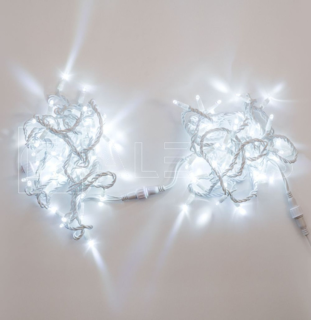 Электрогирлянда Нить ALEDUS 10 м, белый провод, ПВХ, белый, арт. S-WP-10M-W