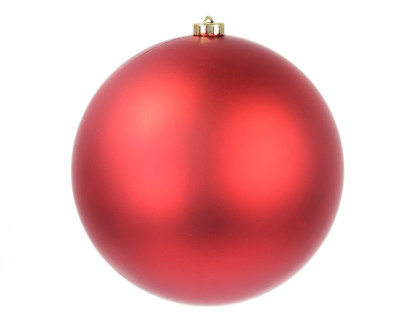 Пластиковый шар 200 мм., красный, матовый, арт. 167130