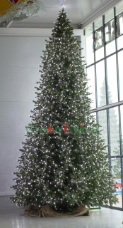 Ель светодинамическая интерьерная Сказочная премиум 3.5 м, ПВХ-пленка + резина 