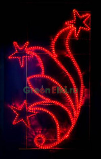 Светодиодная консоль Три звезды, 200х100 см, 220V 