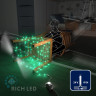 Светодиодная гирлянда Rich LED 10 м, 100 LED, 24 В, соединяемая, зеленая, прозрачный провод, арт. RL-S10C-24V-T/G