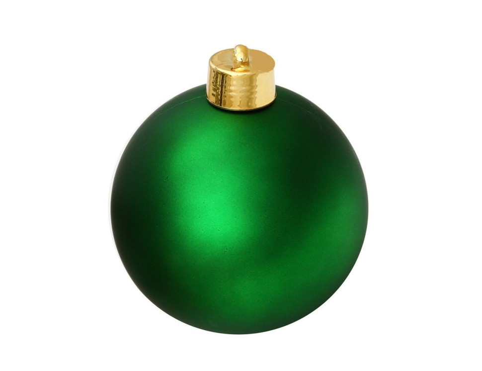 Пластиковый шар 200 мм., ярко-зеленый, матовый, арт. 1135126