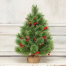 Искусственная сосна Роскошная с ягодами и шишками 90 см., арт. 14090