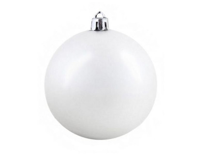 Пластиковый шар 200 мм., белый, матовый, арт. 022429