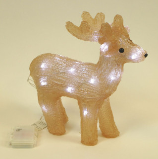 Светодиодная фигура Олень Северный, 24 led, 34 см., 3AA, LaitCom, арт. 9490909 14-070