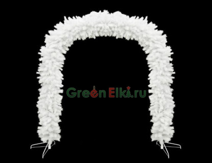 Хвойная арка белая 2,1 х 1,85 м, арт. А01B