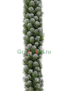 Хвойная гирлянда Колорадо заснеженная, хвоя ПВХ пленка 180х30., арт. 73927