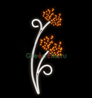 Светодиодная консоль Цветок, 180х80 см, 220V  