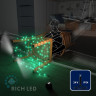 Светодиодная гирлянда Rich LED 10 м, 100 LED, 24 В, соединяемая, зеленая, черный провод, арт. RL-S10C-24V-B/G