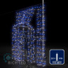 Светодиодный занавес Rich LED 2*3 м, сине-белый, прозрачный провод, арт. RL-C2*3-T/BW