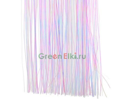 Дождик елочный Новогодний водопад 50*40 см., белый ирис, Kaemingk, арт. 431541