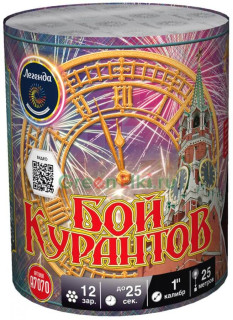 Батарея салютов Бой курантов 12 залпов (А7070)