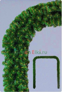 Хвойная арка зеленая 2,1 х 1,8 см, арт. А01