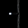 Светодиодная нить, с мерцанием белого диода, 10 м., 75 LED, каучук, черн. пр., белый, Laitcom, арт. LL75BLW-1-2W 04-300