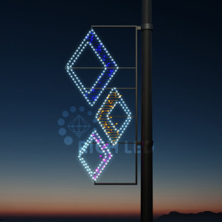 Светодиодная консоль Rich LED Ромбы, 220 В. 0,68*1,49 м, 32 Вт, арт. RL-KN-070
