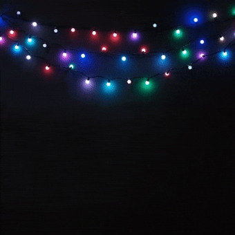 Гирлянда светодиодная Fiesta big ball, RGB, 75LED, 10 м., LaitCom, арт. BB75-2-2RGB 18-006