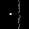 Светодиодная нить, с мерцанием белого диода, 10 м., 75 LED, каучук, черн. пр., тепло белый, Laitcom, арт. LL75BLW-1-2WW 04-301