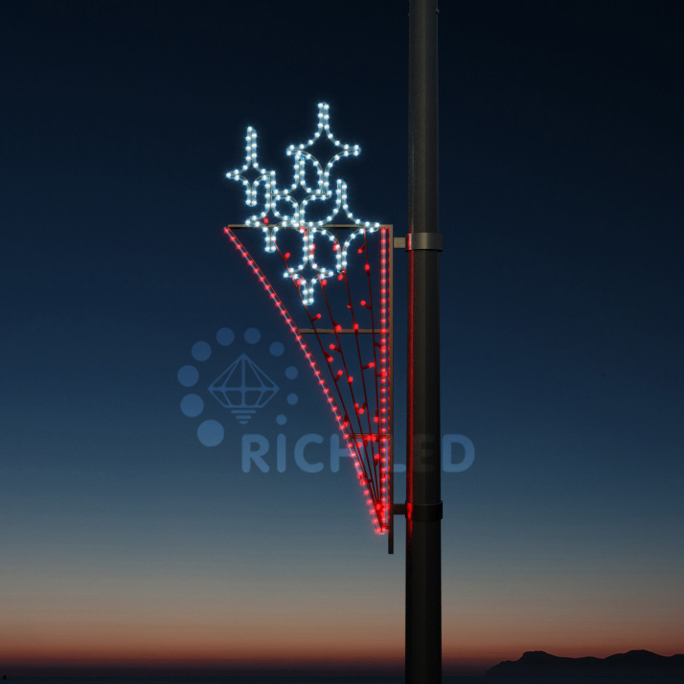 Светодиодная консоль Факел Rich LED на металлокаркасе, 220 В, , 0,51*1,37 м, 24 Вт, арт. RL-KN-041