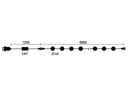 Гирлянда светодиодная LED-шарики, 5 м., зеленый, LaitCom, арт. HB20-11-2G 18-012