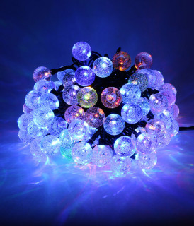 Гирлянда светодиодная Bubble Ball, 100LED, 10 м., мульти, LaitCom, арт. PCS-100B-RGB 18-020