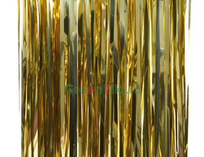 Дождик елочный Струи Дождя 90*200 см., золото, Kaemingk, арт. 435509