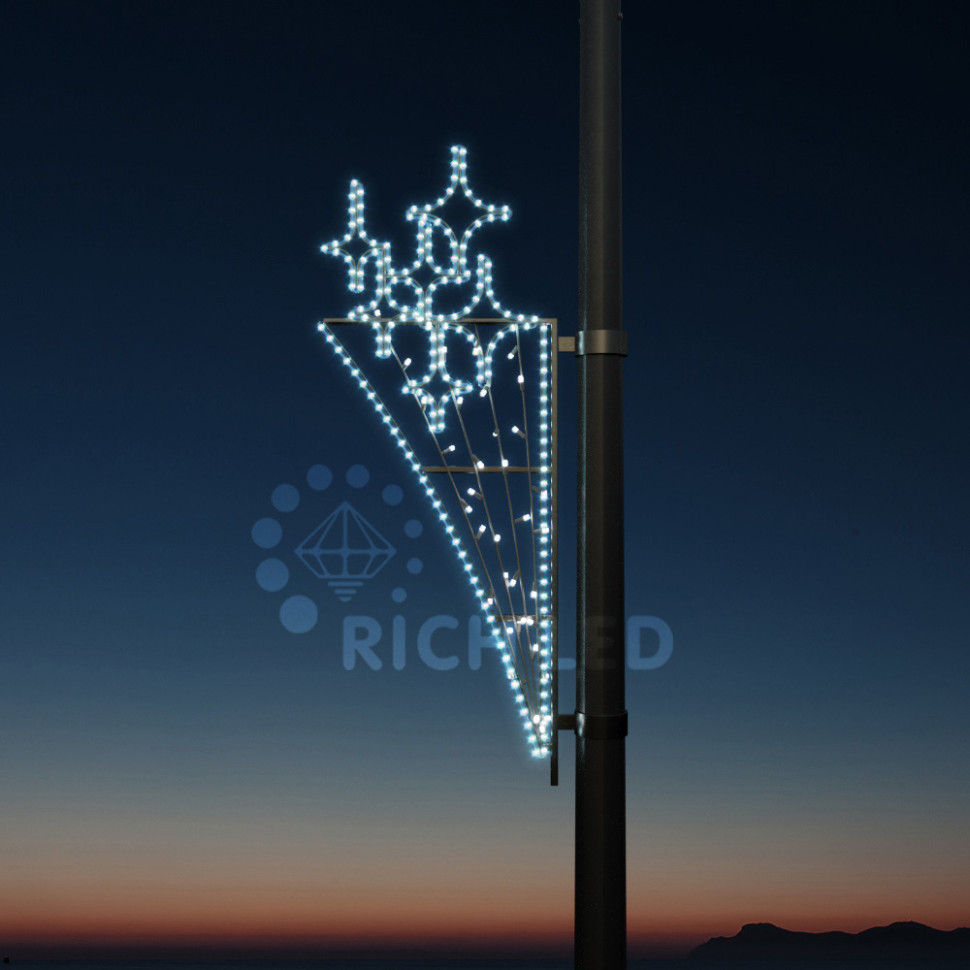 Светодиодная консоль Факел Rich LED на металлокаркасе, 220 В, 0,51*1,37 м, 24 Вт, арт. RL-KN-042