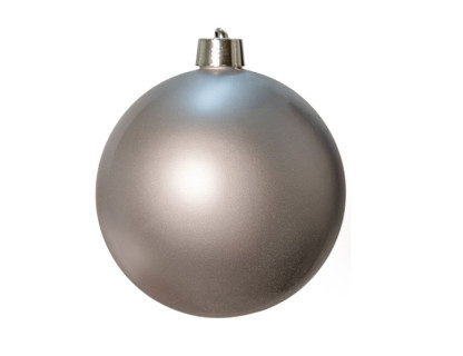 Пластиковый шар 250 мм., серебряный, матовый, арт. 1135142