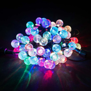 Гирлянда светодиодная Bubble Ball, 75LED, 7,5 м., мульти, LaitCom, арт. PCS-75B-RGB 18-021
