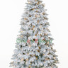 Искусственная ель Аляска заснеженная, 550 теплых-белых Led ламп, 240 см., арт. 149240
