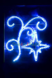 Светодиодная консоль Ветка со звездой, 100х100 см, 220V  