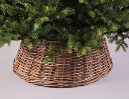 Корзина для декорирования подставки елки 65 х 26 см. натуральная, коричневая.